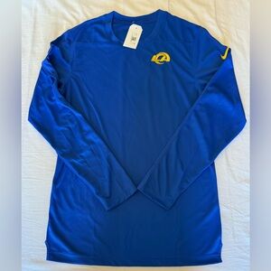 Nike NFL Los Angeles Rams Football Long Sleeve Coach Top DZ5772-405 Men’s Sz